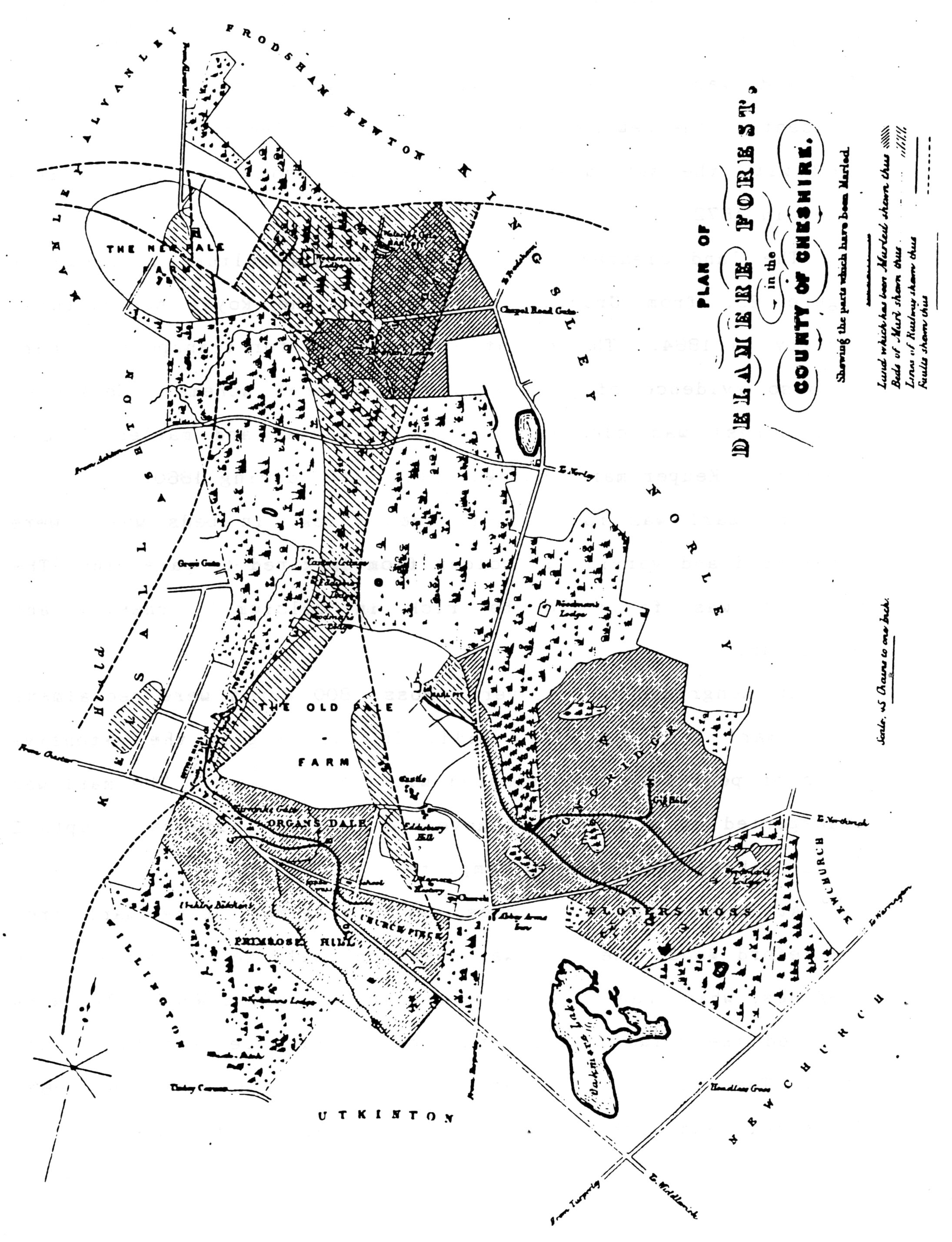 Historical Maps Delamere And Oakmere